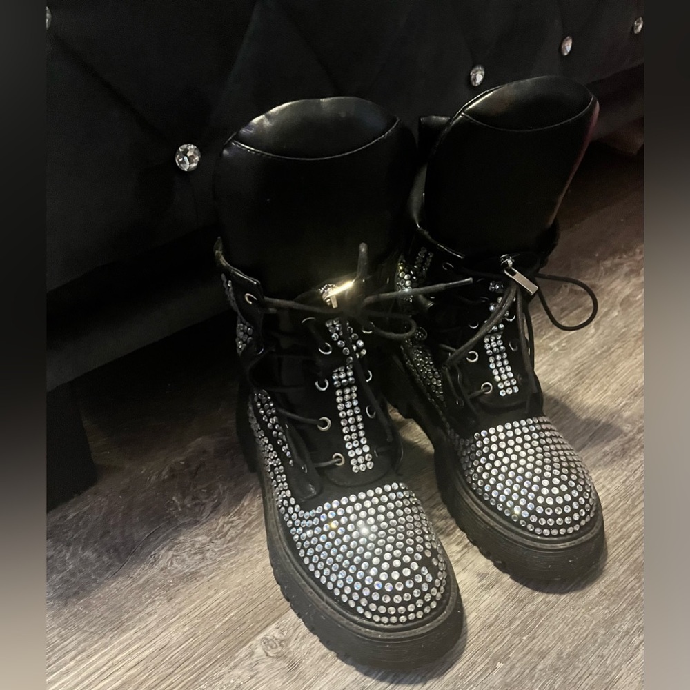 Azalea Wang Studded Combat Boots